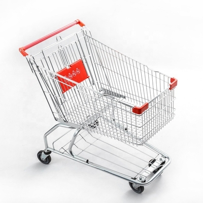 Corrosion Protection Supermarket Store Unfolding Powder Coated Shopping Cart Shopping Trolleys