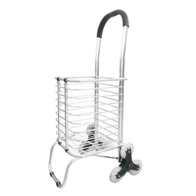 Folding Wheels Portable Aluminum Universal Stair Climbing Storage Load Shopping Trolley Personal Fording Shopping Trolley For Sale