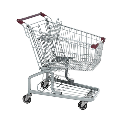 120 Liter Style Metal Supermarket Hand Trolley Easy Best Seller German Trolley